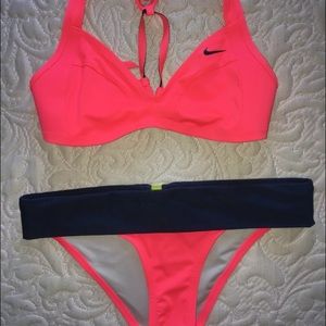Nike bright pink bikini